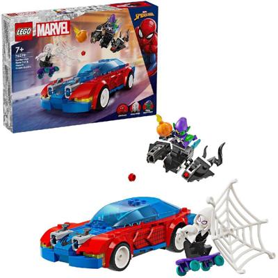 Bouwspel Lego Coche de Carreras de Spider-Man y Duende Verde Venomizado Multicolour