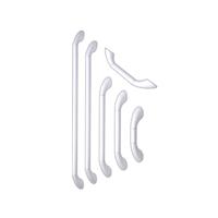 Handicare Wandbeugel 40,6 Cm. Recht Wit 2613016 - thumbnail