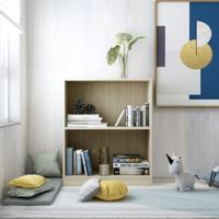 VidaXL Boekenkast 60x24x76 cm bewerkt hout sonoma eikenkleurig - thumbnail