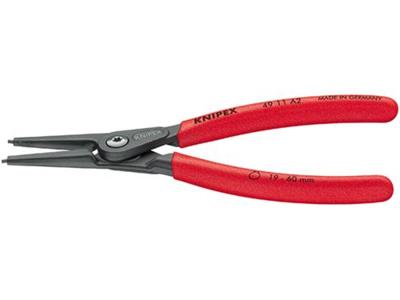 Knipex 49 11 A3 Precisie-borgveertang Geschikt voor borgringen Buitenringen 40-100 mm Puntvorm Recht