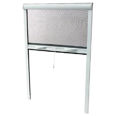 Fenetre Mosquito Net L125 x H145 cm in wit gelakt aluminium - onzichtbaar in breedte en hoogte.