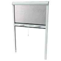 Fenetre Mosquito Net L125 x H145 cm in wit gelakt aluminium - onzichtbaar in breedte en hoogte. - thumbnail