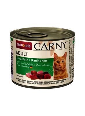 ANIMONDA Carny Adult Beef, turkey and rabbit - nat kattenvoer - 200g
