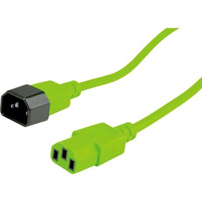 ROLINE stroomverlengkabel, IEC 320 C14 - C13, groen, 0,8 m