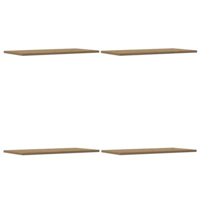 Wandschappen 4 st 60x30x1,5 cm bewerkt hout artisanaal eiken - thumbnail