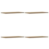Wandschappen 4 st 60x30x1,5 cm bewerkt hout artisanaal eiken - thumbnail