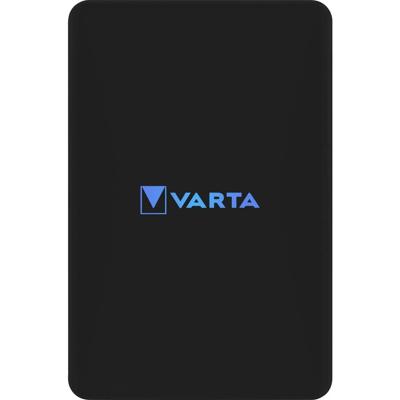 Varta 57903 Powerbank 5000 mAh Magsafe, Qi Wireless Charging LiPo Zwart Statusweergave