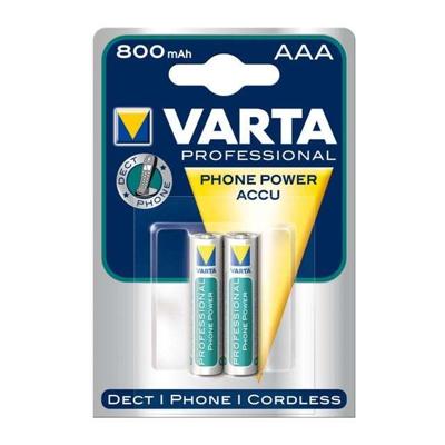 Varta Oplaadbare NiMH Batterij AAA 1.2 V 750 mAh 2-Blister - VARTA-T398B