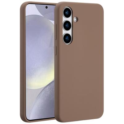Accezz Liquid Silicone Backcover met MagSafe voor Samsung Galaxy S24 Plus Telefoonhoesje Bruin
