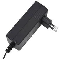 Massagestoel elektrisch kunstleer wijnrood - thumbnail