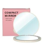 LSP Spiegels Compacte tasspiegel rond 5x vergrotend met led - thumbnail