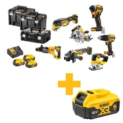 DeWALT DCK706P3T Accu combiset 7-delig 18V XR 5.0Ah in TSTAK