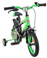 Volare Strike kinderfiets - 12 inch - zwart/groen - thumbnail