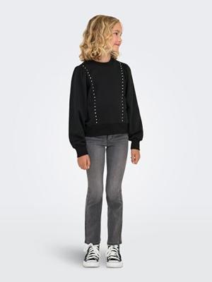 Kids ONLY winter jeansbroek meisjes - grijs - KogRoyal - flared fit - thumbnail