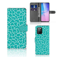Samsung S10 Lite Hoesje Cracks Blue - thumbnail
