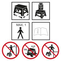 Opstapkruk proplus inklapbaar 290x215x220mm grijs - thumbnail