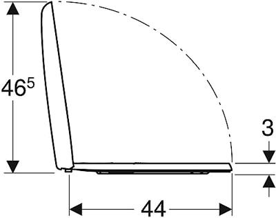 Geberit Renova closetzitting afneembaar met bevestiging van boven wit 573015000