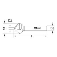 KS Tools 336.0080 3360080 Kegelverzinkboor 16.5 mm Staal 1 stuk(s) - thumbnail