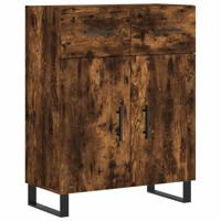 Dressoir 69,5x34x90 cm bewerkt hout gerookt eikenkleurig - thumbnail