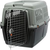 TRIXIE Giona 5 transportbox - Gerecycled - M: 60 × 61 × 81 cm - Antraciet en grijsgroen - thumbnail