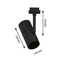 Paulmann 230V-railsysteem lamp URail E27 Zwart - thumbnail