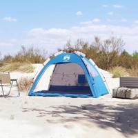 Strandtent 2-persoons waterdicht snelontgrendeling azuurblauw - thumbnail