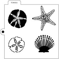 The Crafter's Workshop • cookie stencil shells 13,97x13,97cm - thumbnail