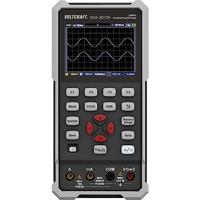 VOLTCRAFT DSO-2072H Handoscilloscoop 70 MHz 2-kanaals 250 MSa/s 8 kpts 8 Bit Handapparaat, Functiegenerator, Multimeterfuncties 1 stuk(s) - thumbnail