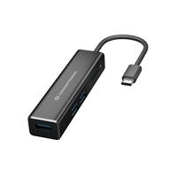 Conceptronic DONN08B interface hub USB 3.2 Gen 1 (3.1 Gen 1) Type-C 5000 Mbit/s Zwart - thumbnail