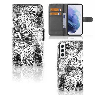 Telefoonhoesje met Naam Samsung Galaxy S22 Skulls Angel Telefoonhoesje met Naam Samsung Galaxy S22 Skulls Angel