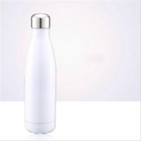 Thermische beker vacuüm kolf warmte waterfles draagbare roestvrijstalen sport ketel capaciteit: 500ml (wit) - thumbnail
