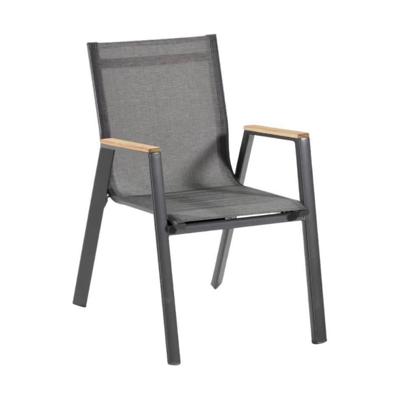 Hartman Tuinstoel 'Aruba' Teakhout, kleur Antraciet
