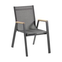 Hartman Tuinstoel 'Aruba' Teakhout, kleur Antraciet - thumbnail