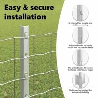 VidaXL Afrasteringspaal 11 pcs zilver 120 cm staal - thumbnail