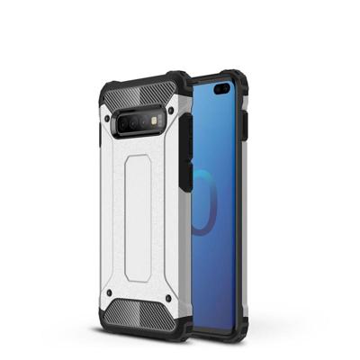 Magic Armor TPU + PC combinatie Case voor Galaxy S10 PLUS (zilver)