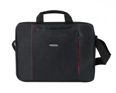 Esperanza SALERNO 39,6 cm (15.6") Tas met bovensluiting Zwart, Rood