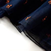 Kinderjurk met lange mouwen 92 marineblauw - thumbnail