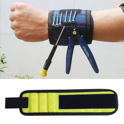 1680D Oxford doek Pocket magnetische armband opbergvakken tool (geel)