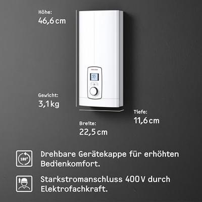 Stiebel Eltron 236740 DEL 27 Plus Doorstroomboiler A (A+ - F) Elektronisch 27 kW - thumbnail