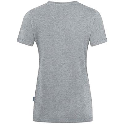 JAKO C6121D T-Shirt Organic Stretch Dames - Lichtgrijs Gemeleerd - 40