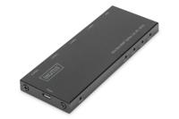 Digitus DS-45323 4 poorten HDMI-splitter LED-weergave, Met metalen behuizing, Ultra HD-geschikt 4096 x 2160 Pixel Zwart - thumbnail