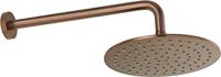 Ben Engraved Line Slim inbouw regendoucheset Ø25cm met plafondaansluiting geborsteld koper pvd - thumbnail
