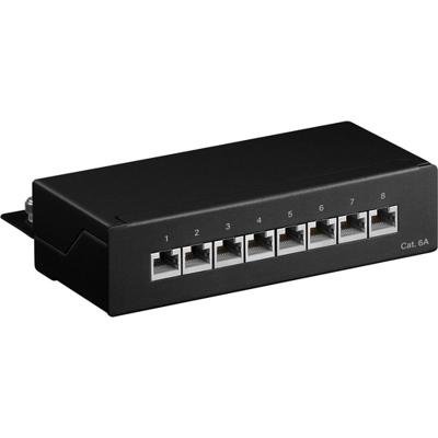 goobay CAT 6a Mini/Desktop Patch Panel, 8 Port patchpaneel goobay CAT 6a Mini/Desktop Patch Panel, 8 Port patchpaneel