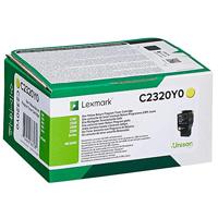 Lexmark Tonercassette (recycling) C2325 C2425 C2535 MC2325 MC2425 MC2535 MC2640 Origineel Geel 1000 bladzijden C2320Y0 - thumbnail
