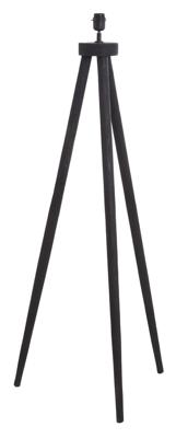 Light & Living Vloerlamp 'Ilias' Mangohout, 122cm, kleur Zwart (excl. kap)