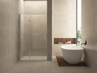 Vaz nisdeur met vast deel 1100 x 2000 x 8 mm nano helder glas/chroom - thumbnail