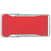 Strandstoelen inklapbaar 2 st staal en oxford stof rood - thumbnail