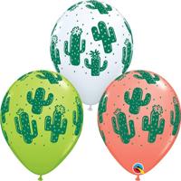 Ballonnen Cactus 6 stuks - thumbnail