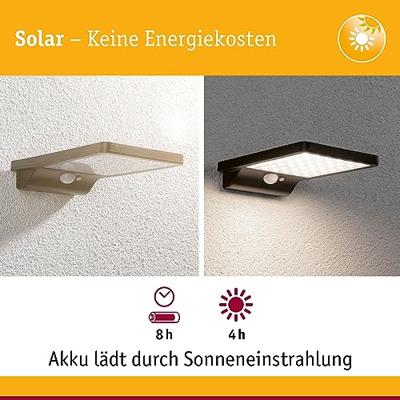 Paulmann 95393 Solveig Wandlamp op zonne-energie Energielabel: G (A - G) 4 W Warmwit Zwart Paulmann 95393 Solveig Wandlamp op zonne-energie Energielabel: G (A - G) 4 W Warmwit Zwart