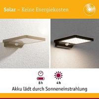 Paulmann 95393 Solveig Wandlamp op zonne-energie Energielabel: G (A - G) 4 W Warmwit Zwart - thumbnail